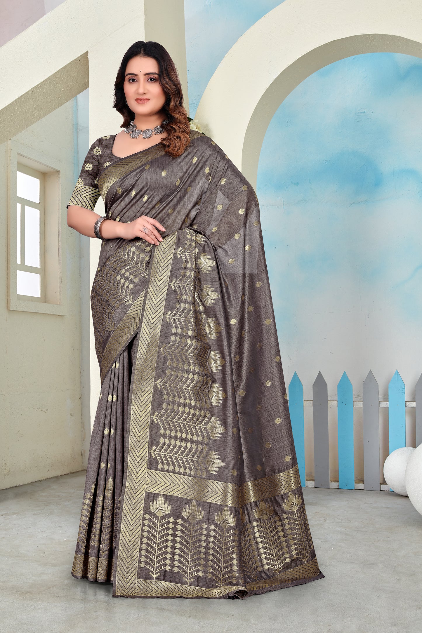 Braso Mill Print Saree