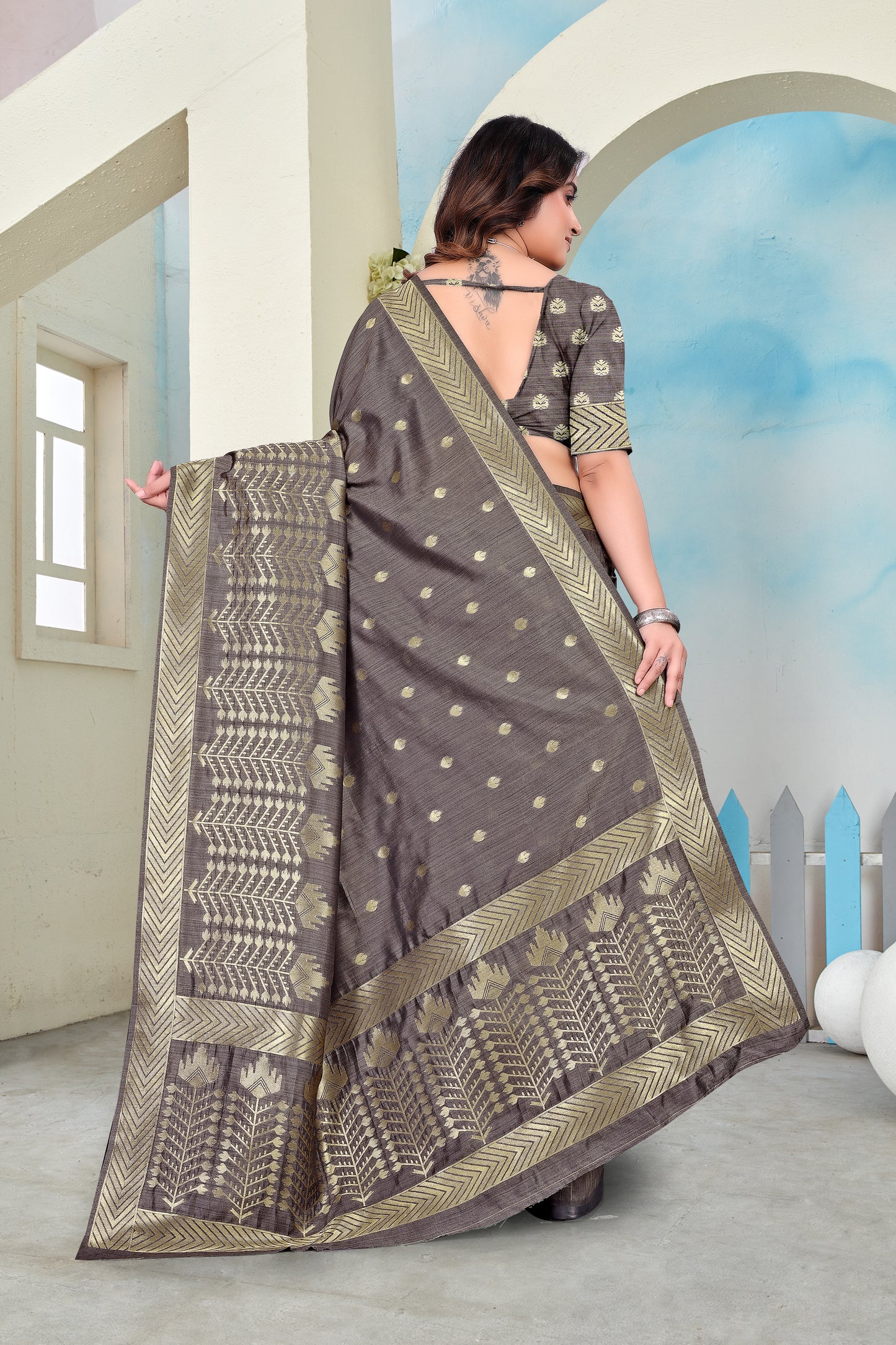 Braso Mill Print Saree