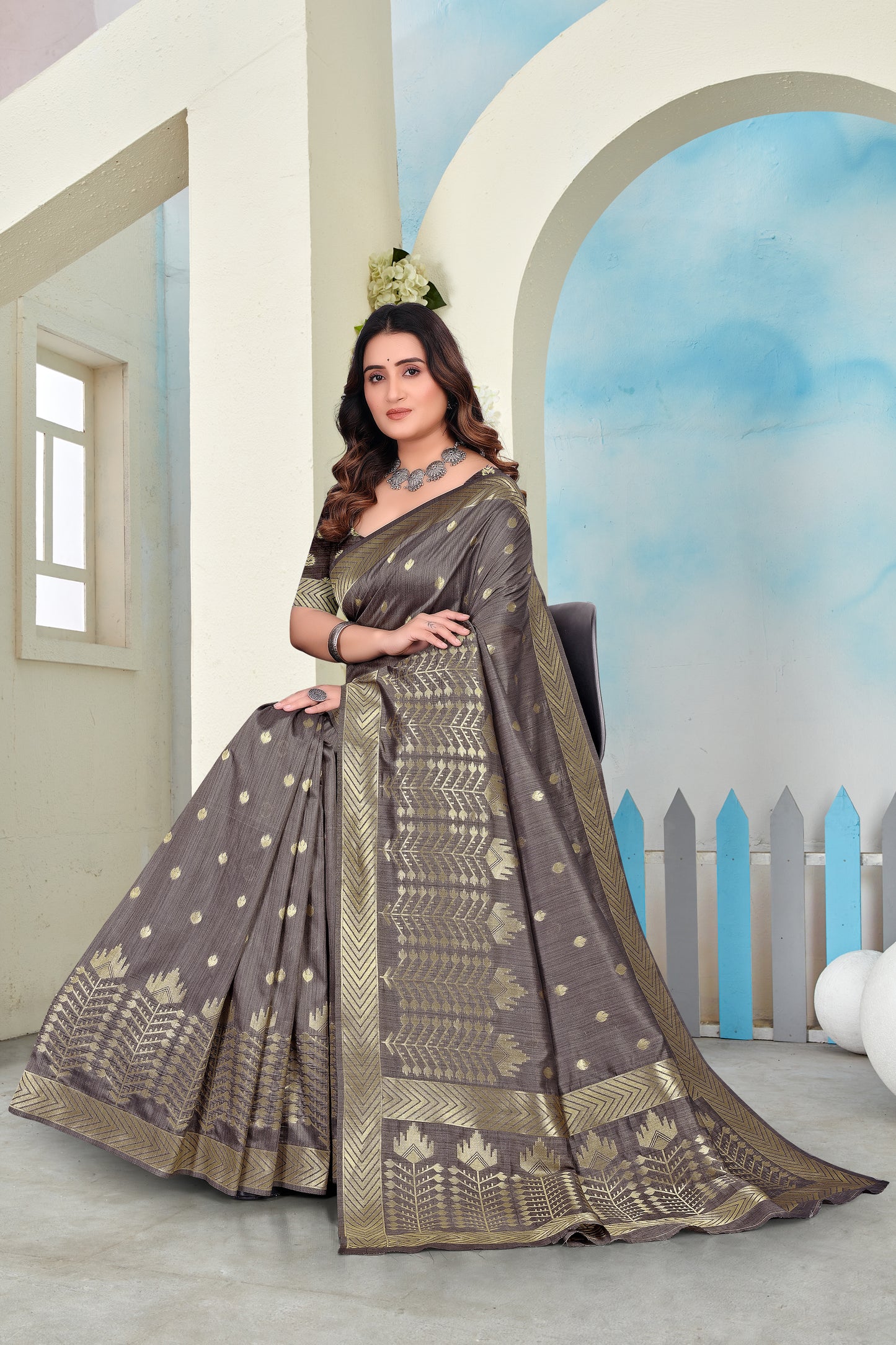 Braso Mill Print Saree