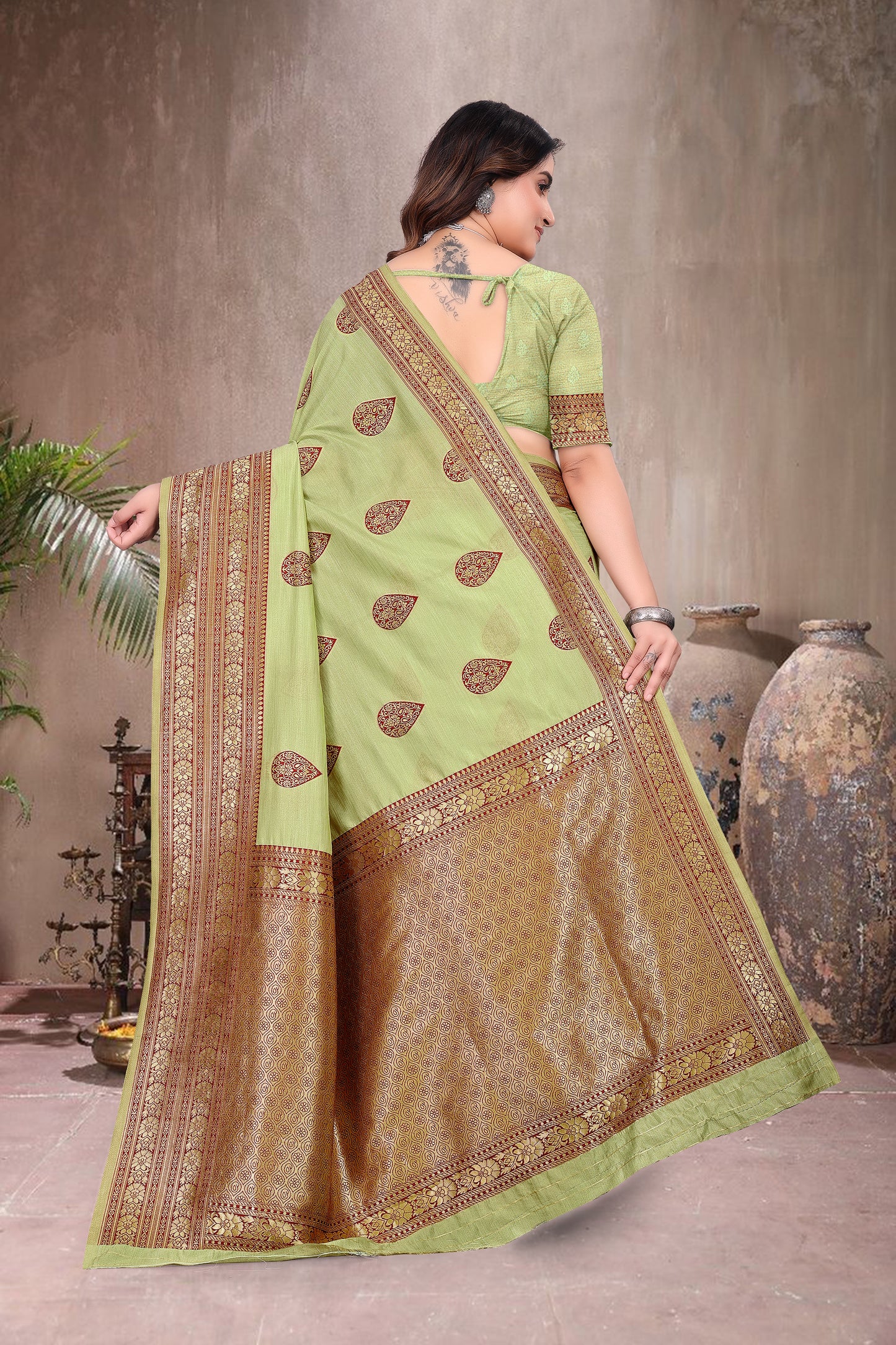 Braso Mill Print Saree