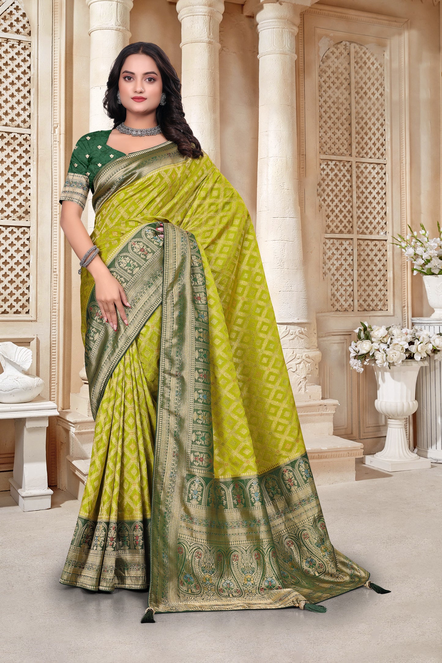 Makhmali Designer Silk Saree