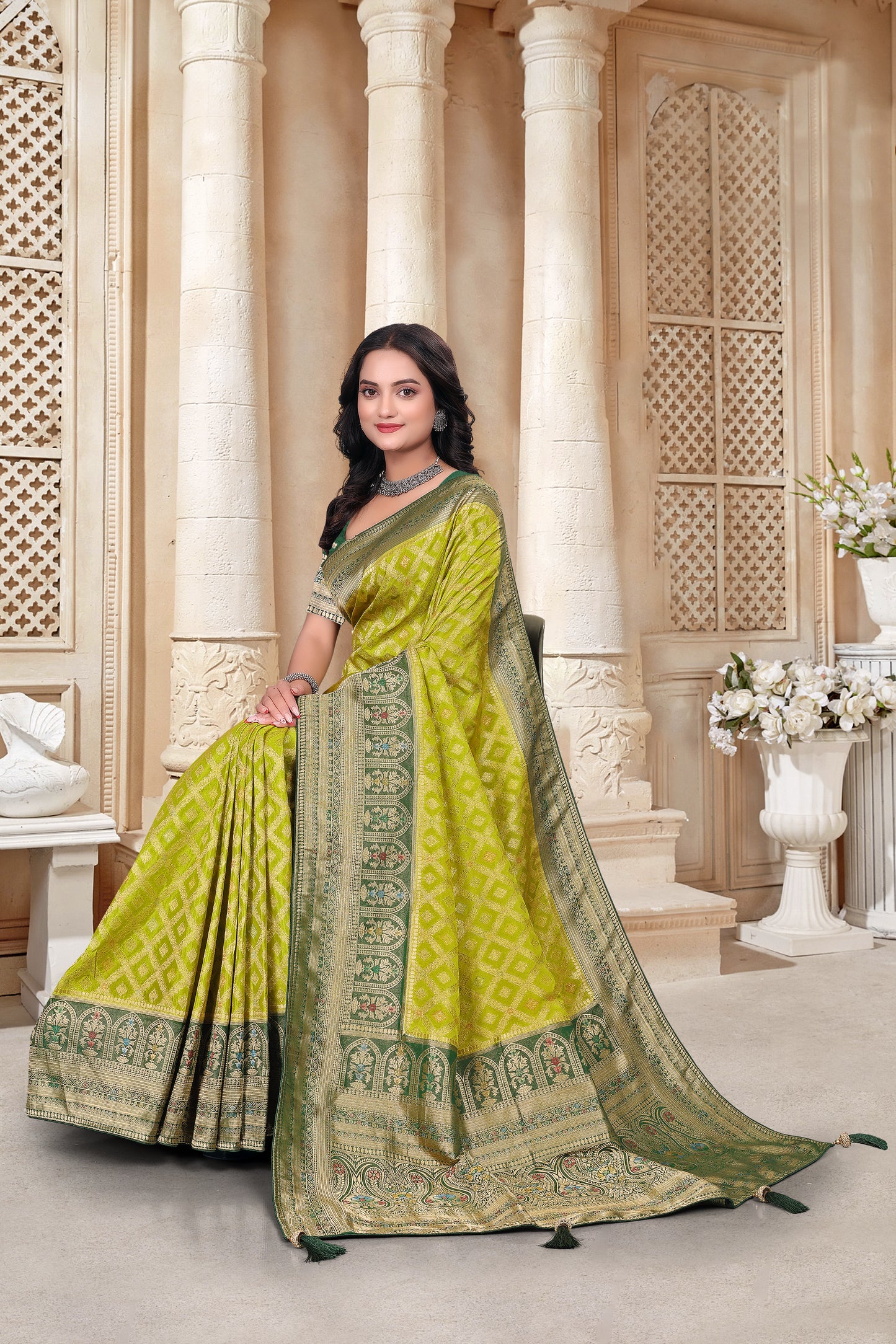 Makhmali Designer Silk Saree