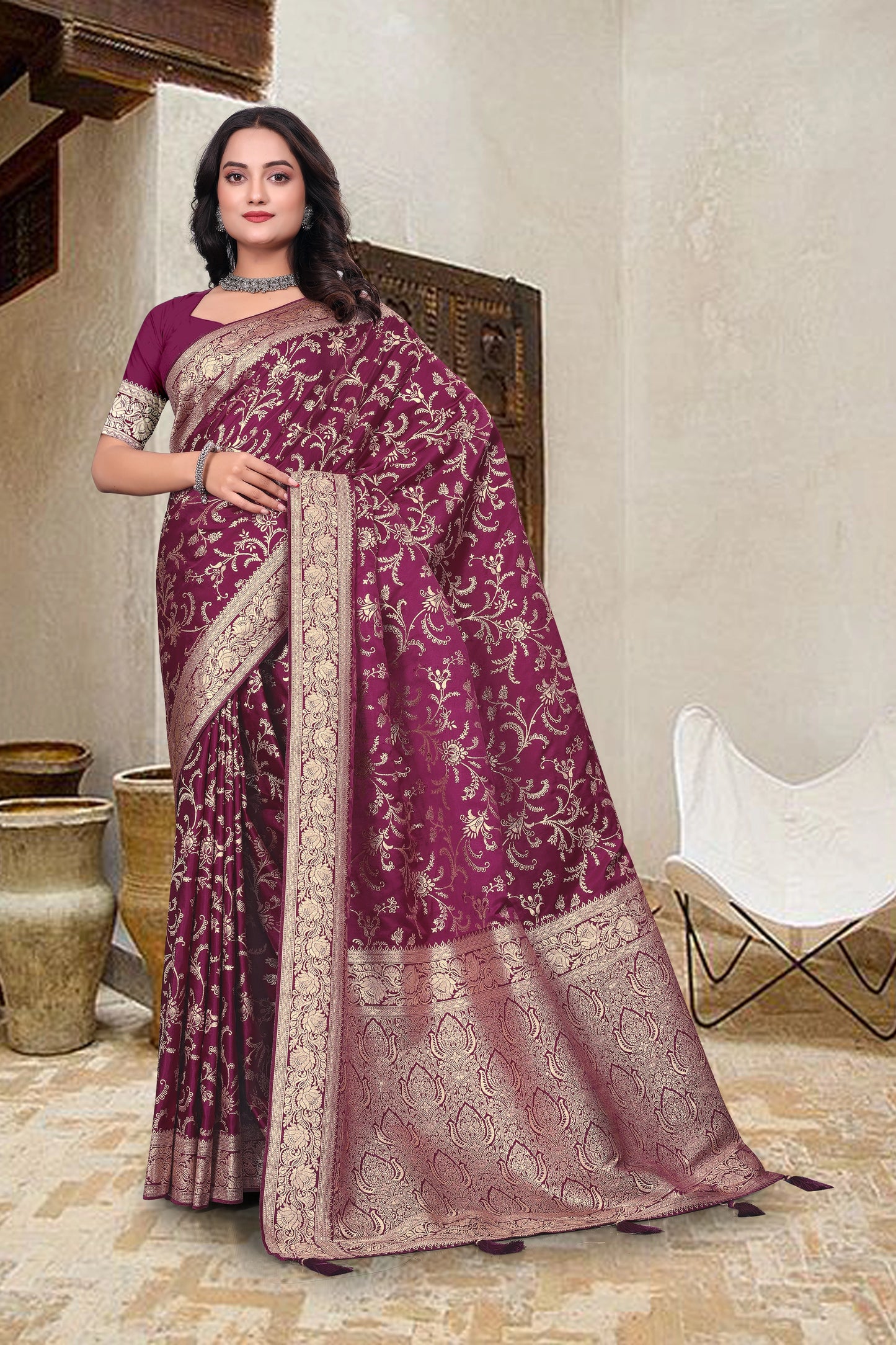 Banarasi Sartin Saree