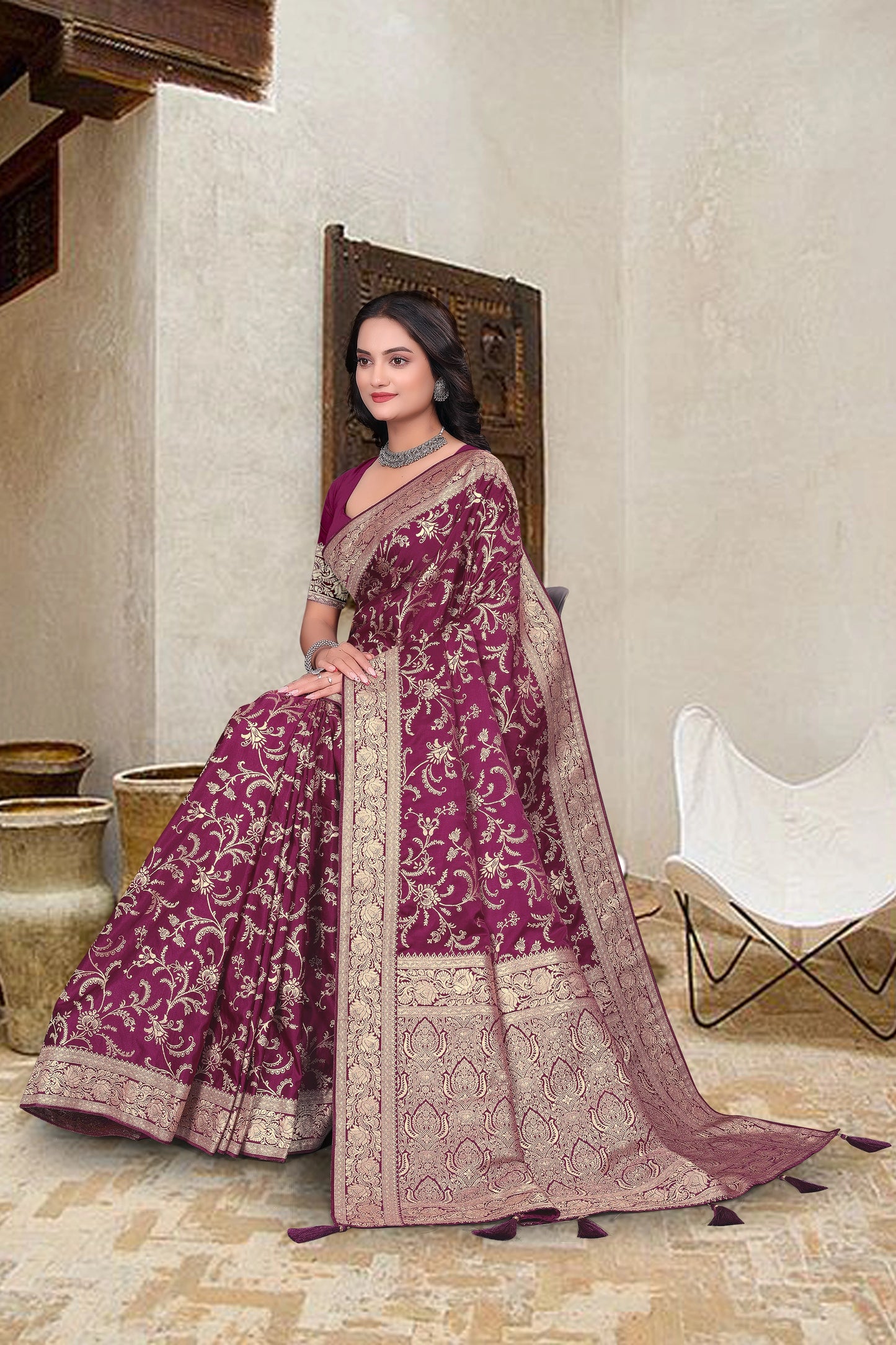 Banarasi Sartin Saree