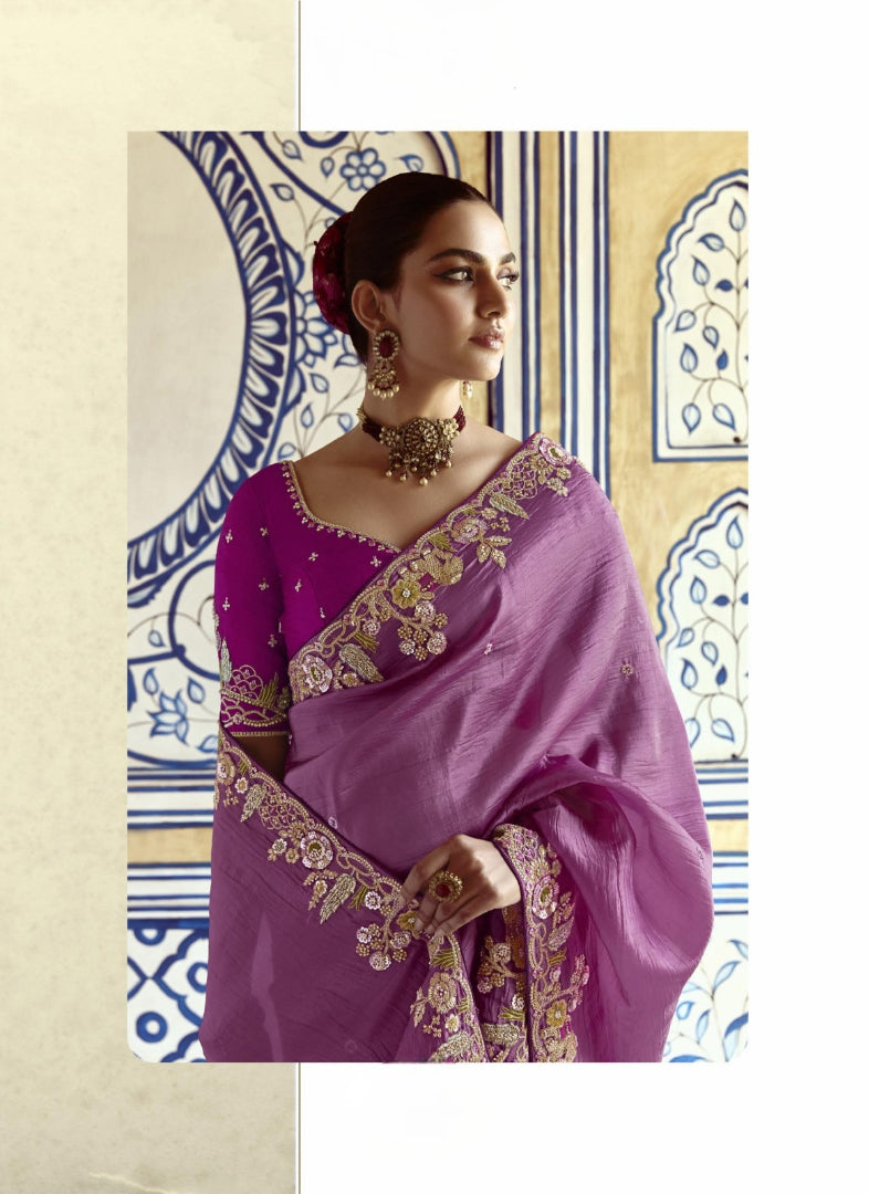 Bits Work Saree