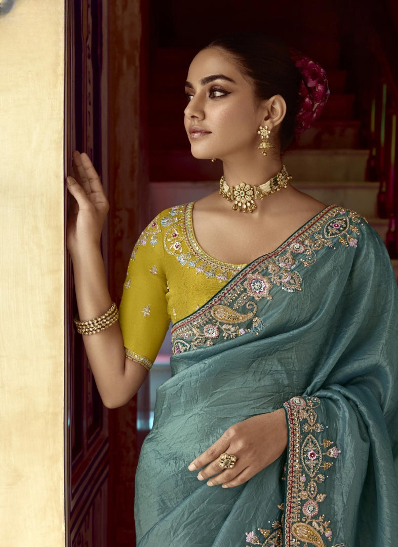 Bits Work Saree