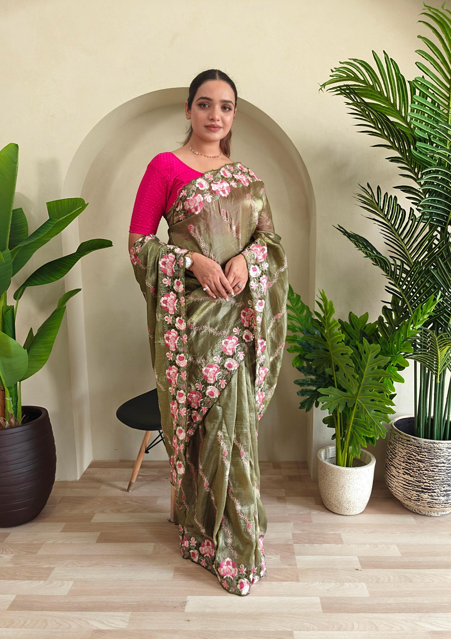 Pure Crush Silk Saree