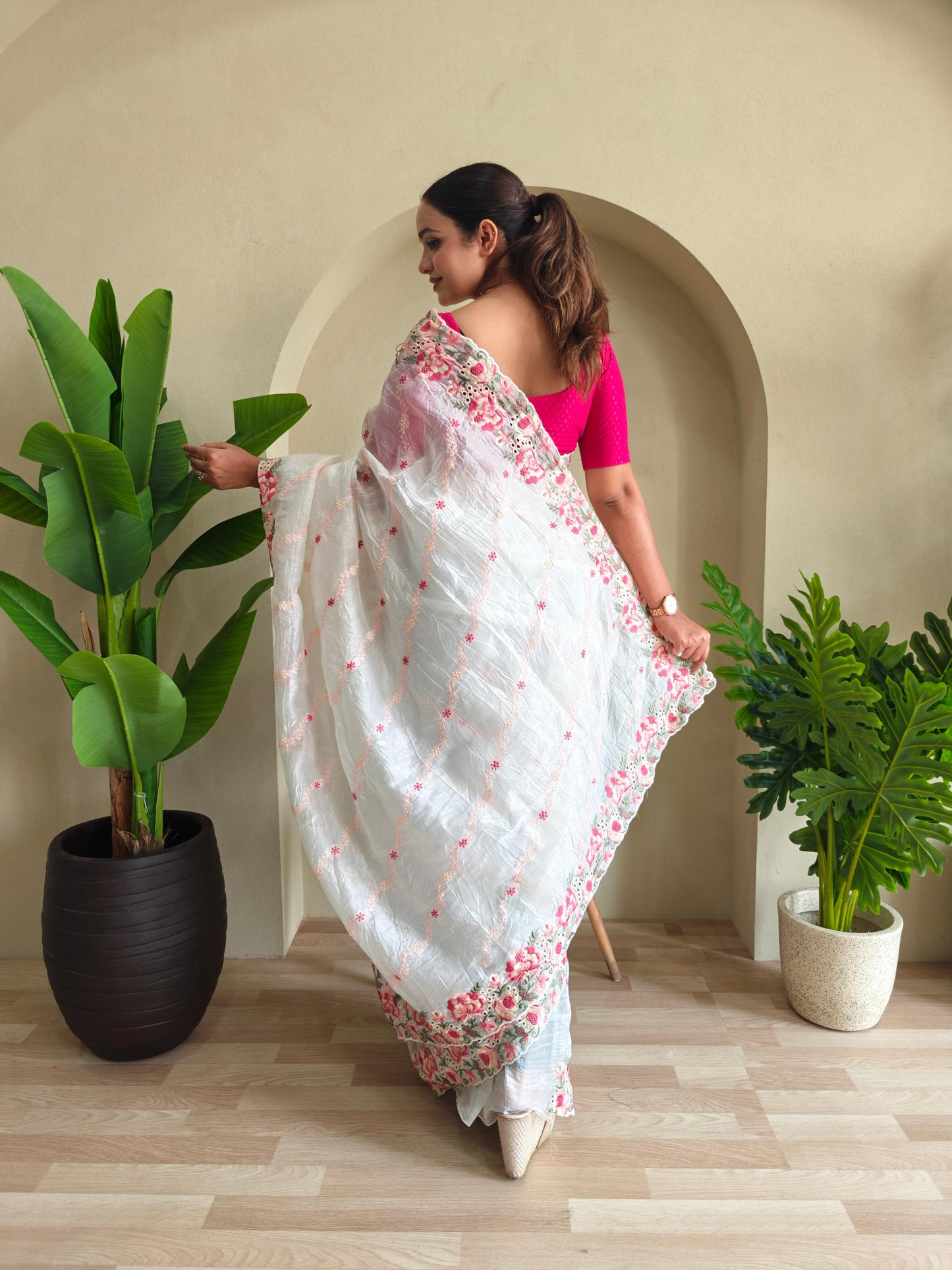 Pure Crush Silk Saree