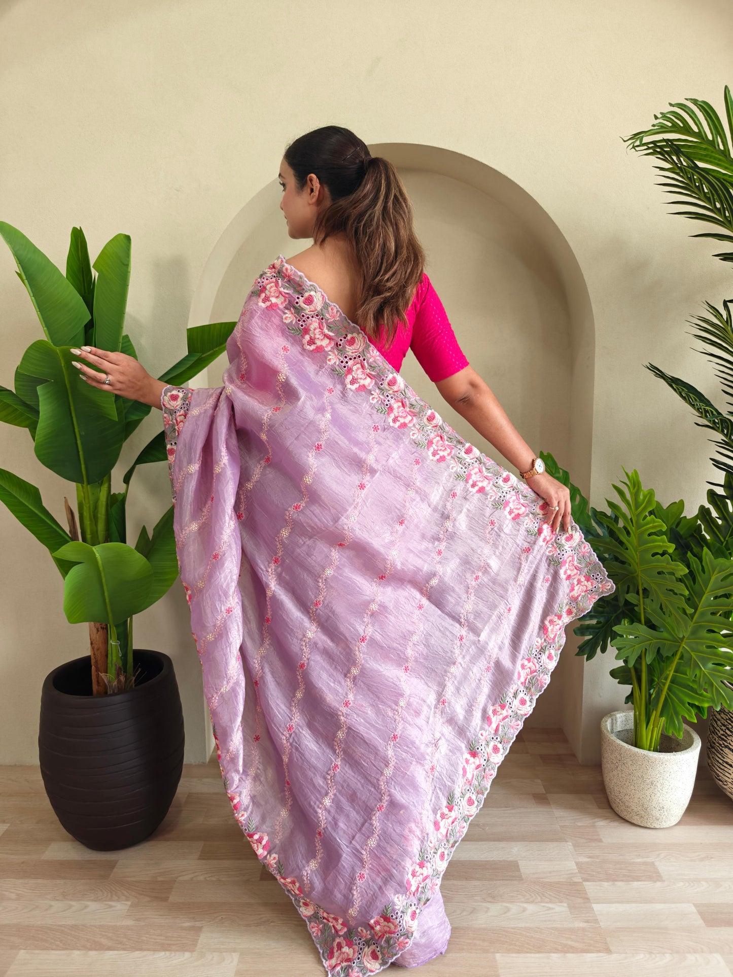 Pure Crush Silk Saree