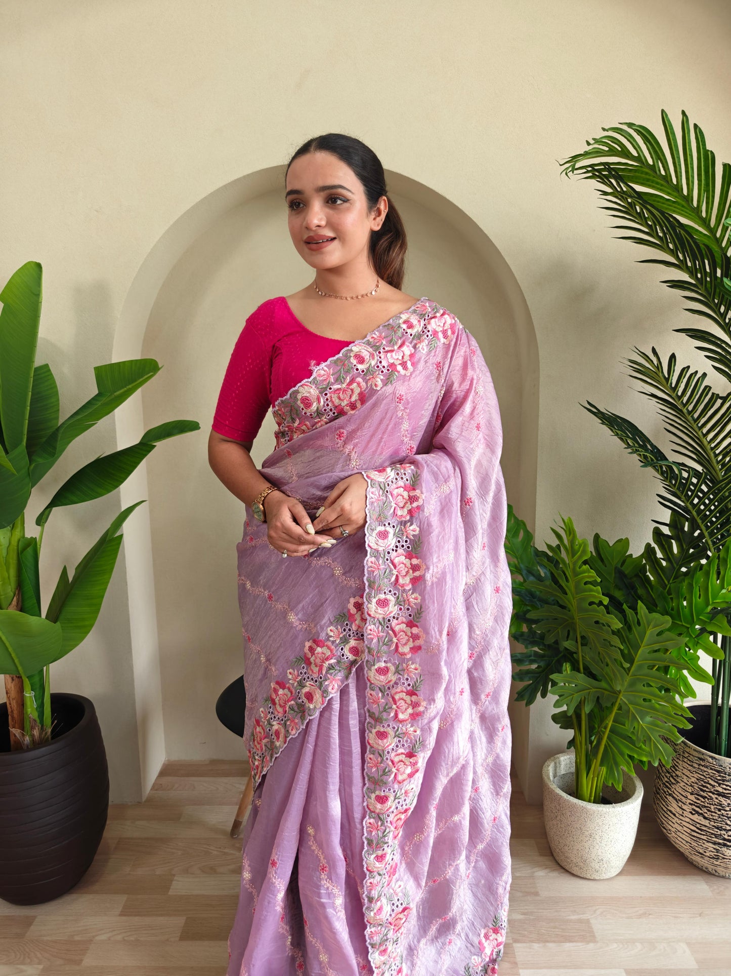 Pure Crush Silk Saree
