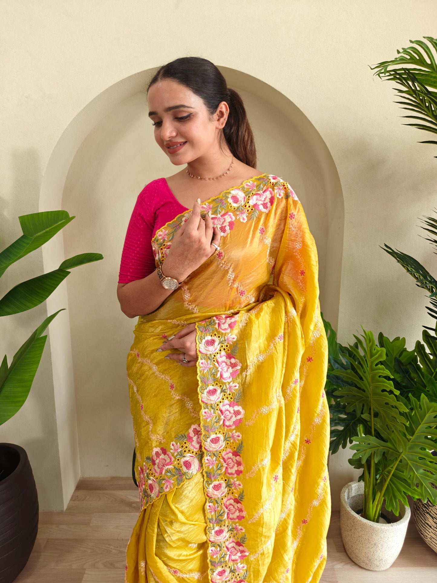 Pure Crush Silk Saree
