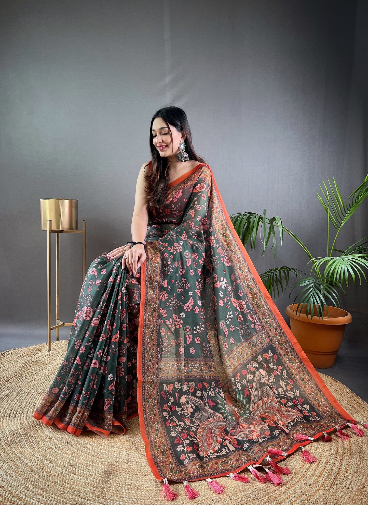 Pure Malai Cotton Saree