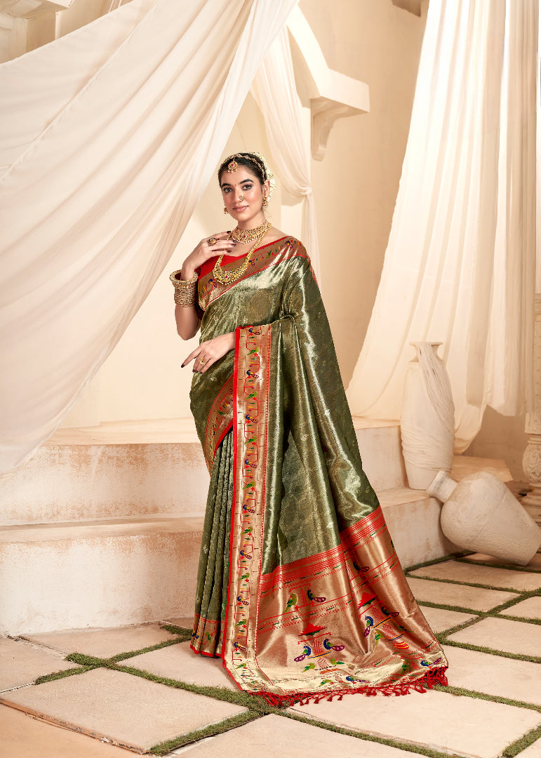 Mangalya Silk Paithani Saree
