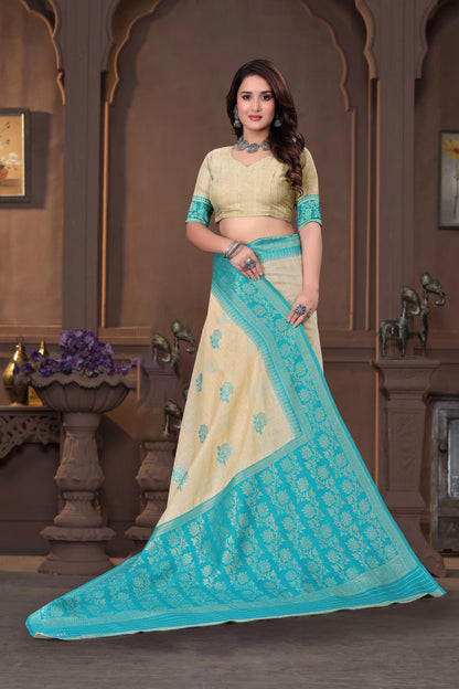 Jacquart Cotton Saree
