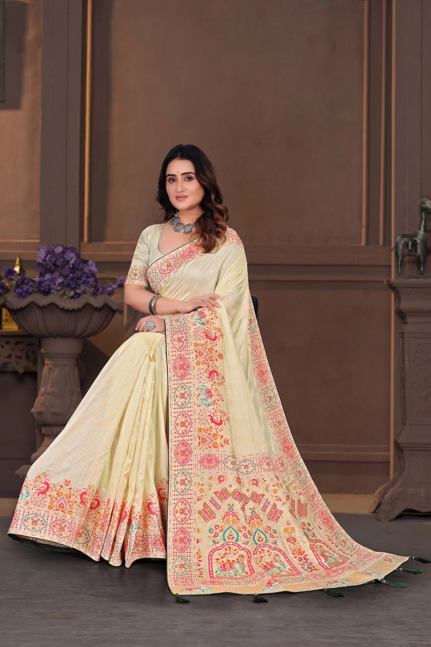 Nylon Designer Saree
