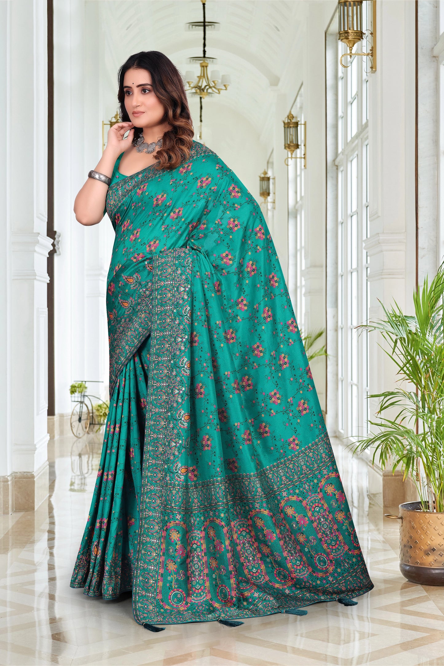 Nylon Designer Saree
