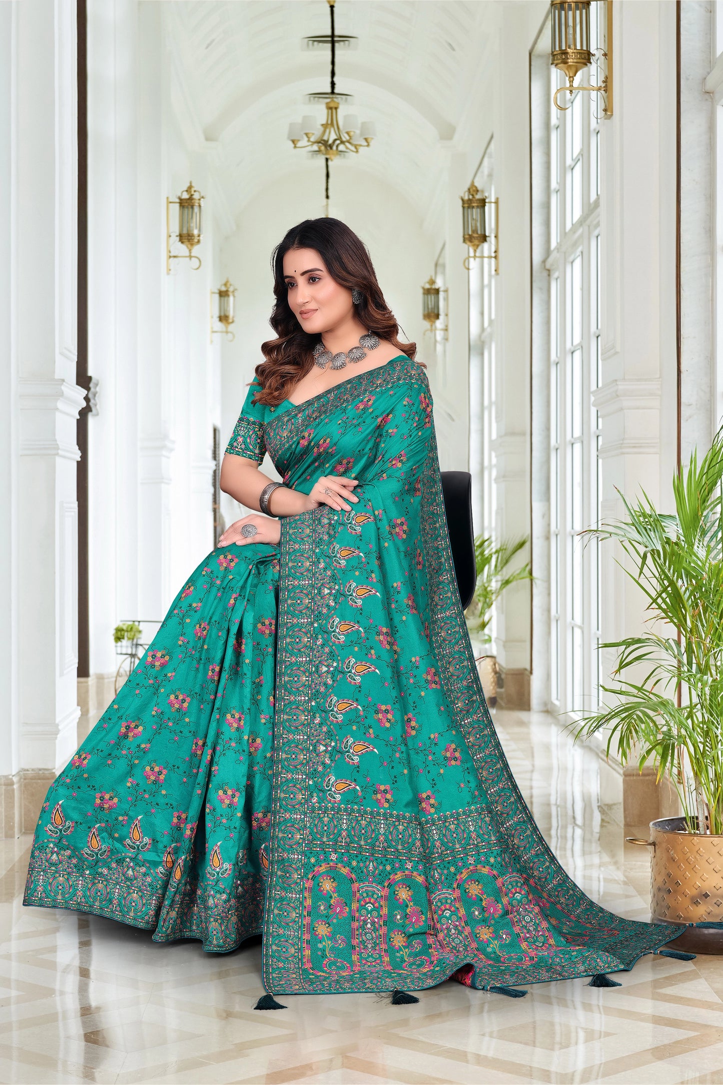 Nylon Designer Saree