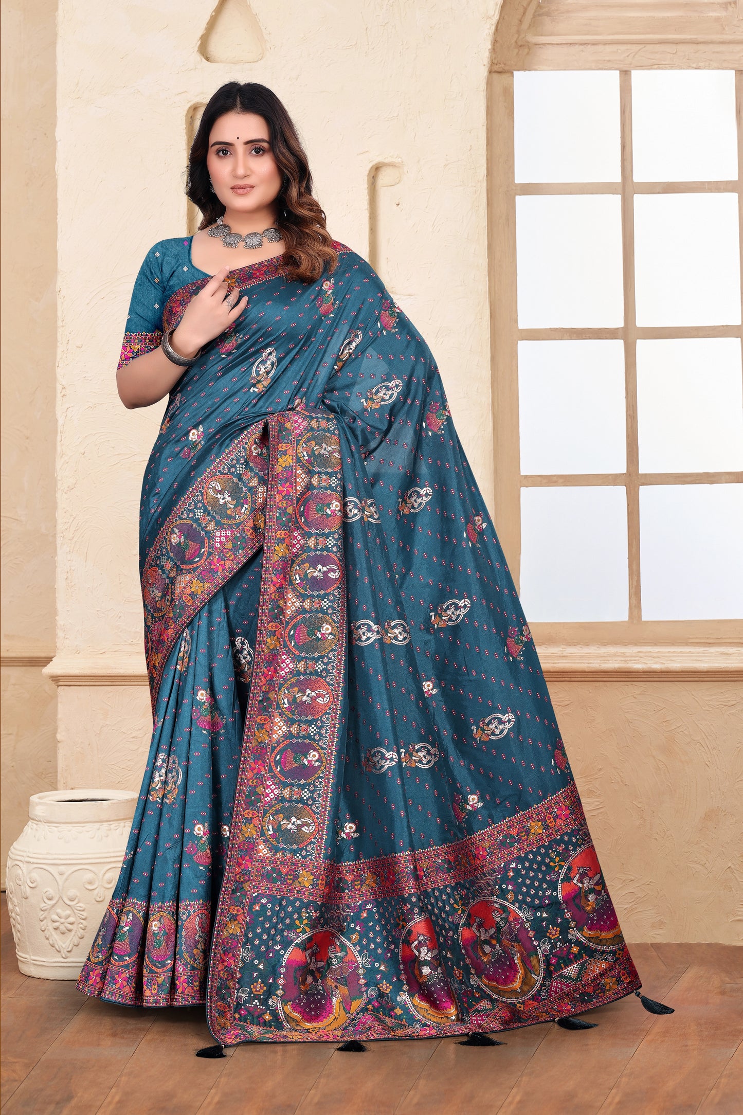 Nylon Designer Saree