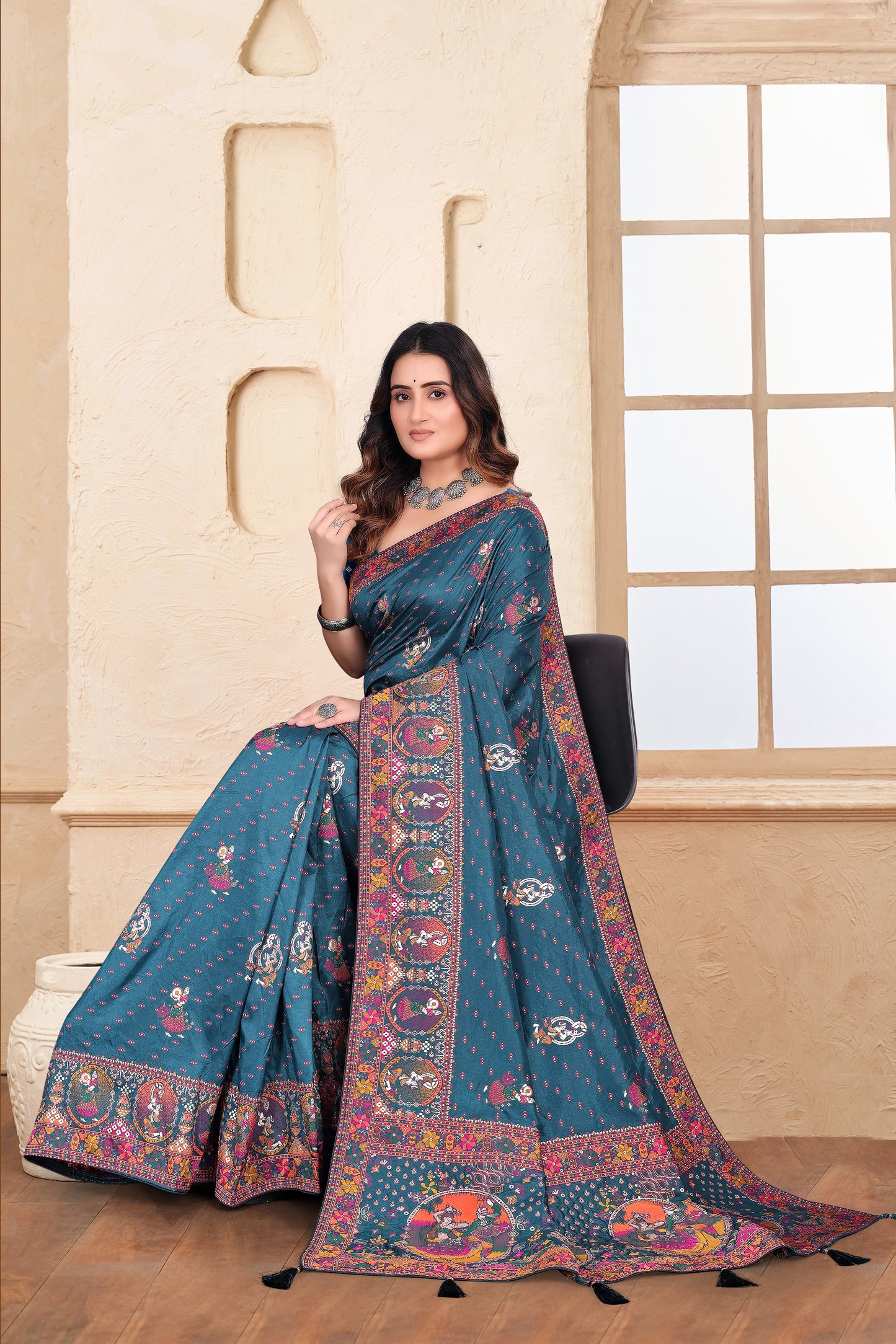 Nylon Designer Saree