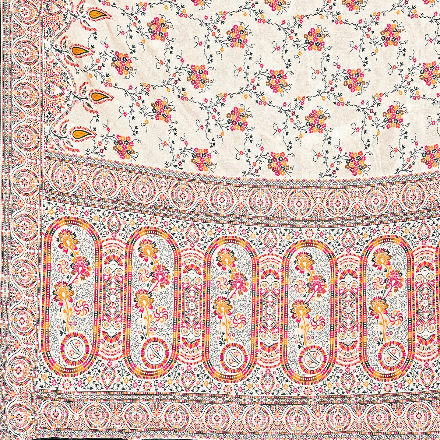 Embroidery Work Cotton Saree