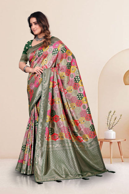 Embroidery Work Cotton Saree