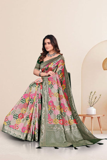 Embroidery Work Cotton Saree