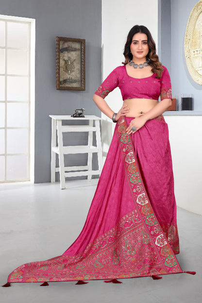 Embroidery Work Cotton Saree