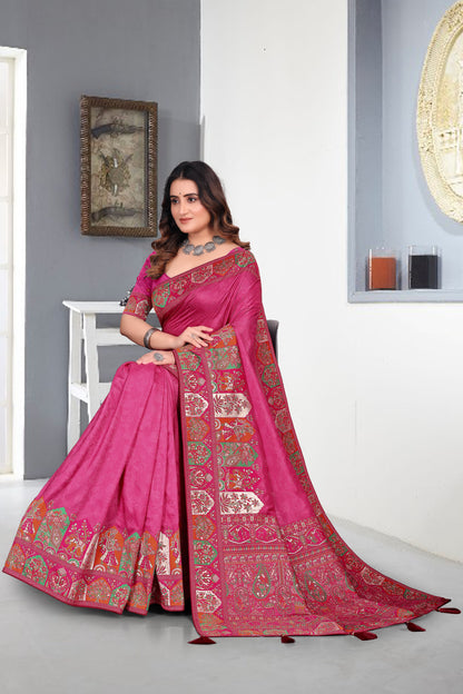 Embroidery Work Cotton Saree