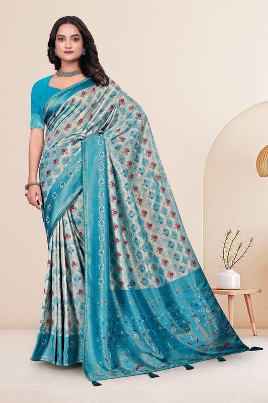 Jacquart Minakari Design Saree