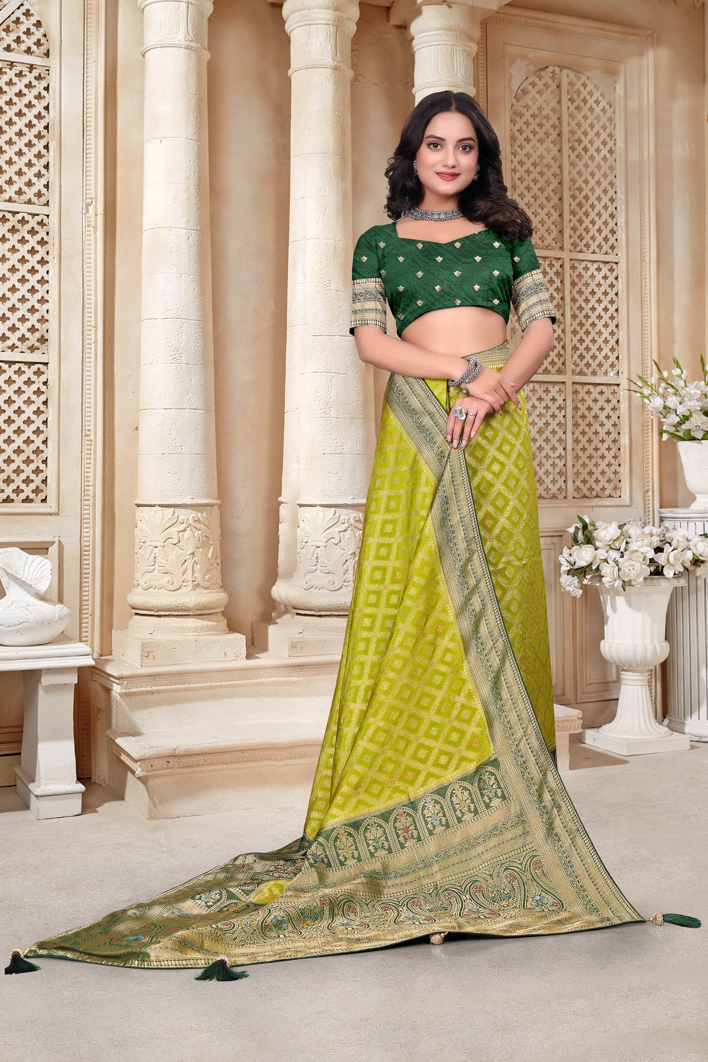 Makhmali Designer Silk Saree