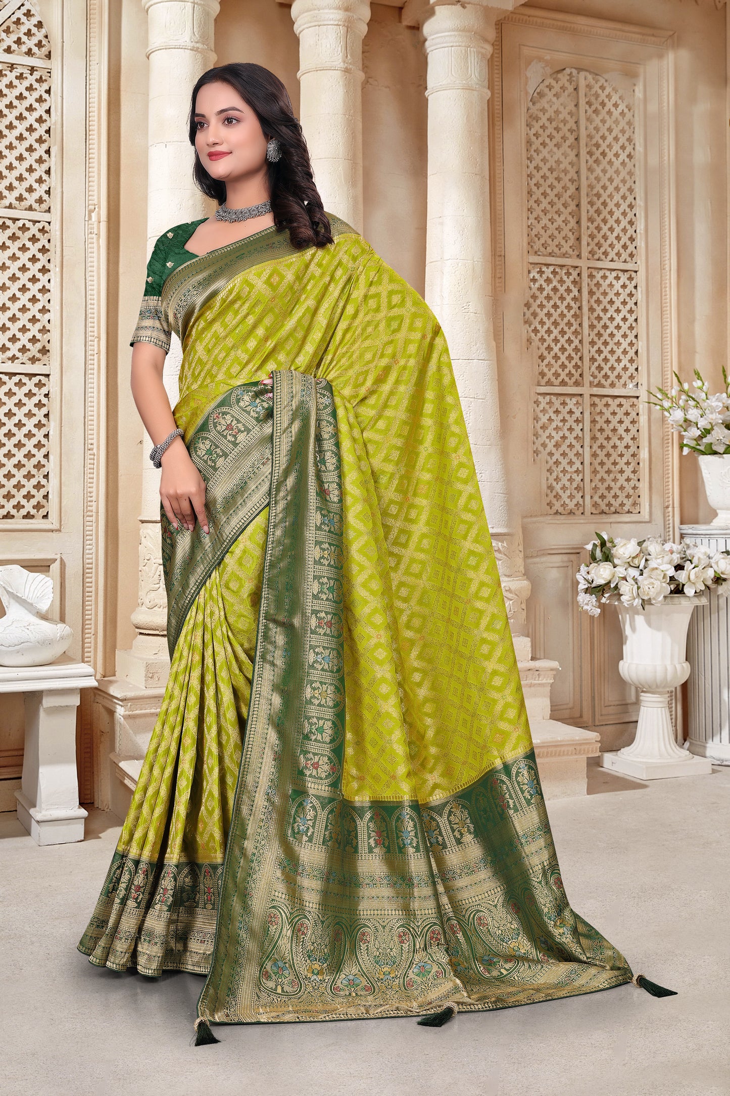 Makhmali Designer Silk Saree