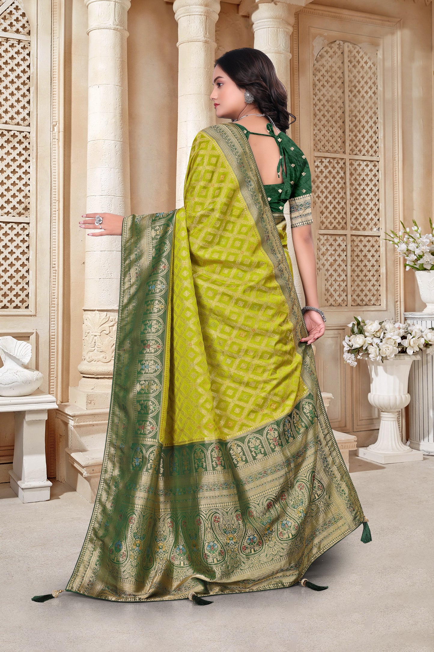 Makhmali Designer Silk Saree