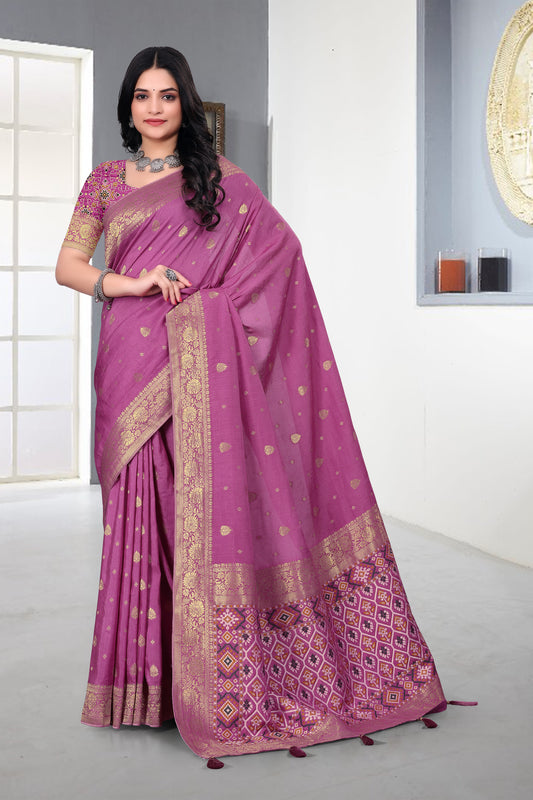 Nylon Saree Patola Style
