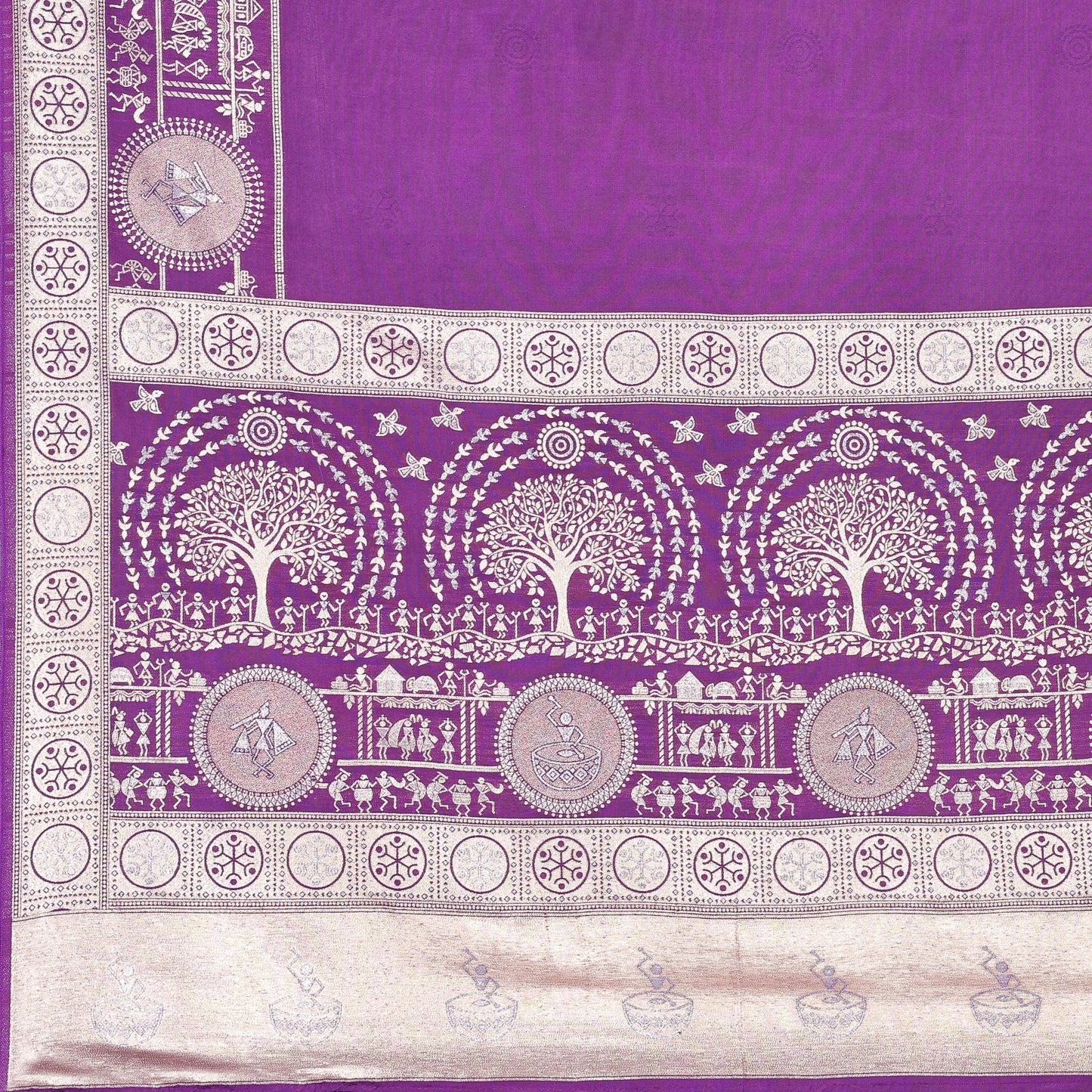 Maslin Silk Designer Saree