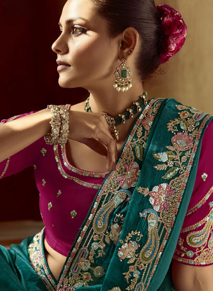 Bits Work Saree