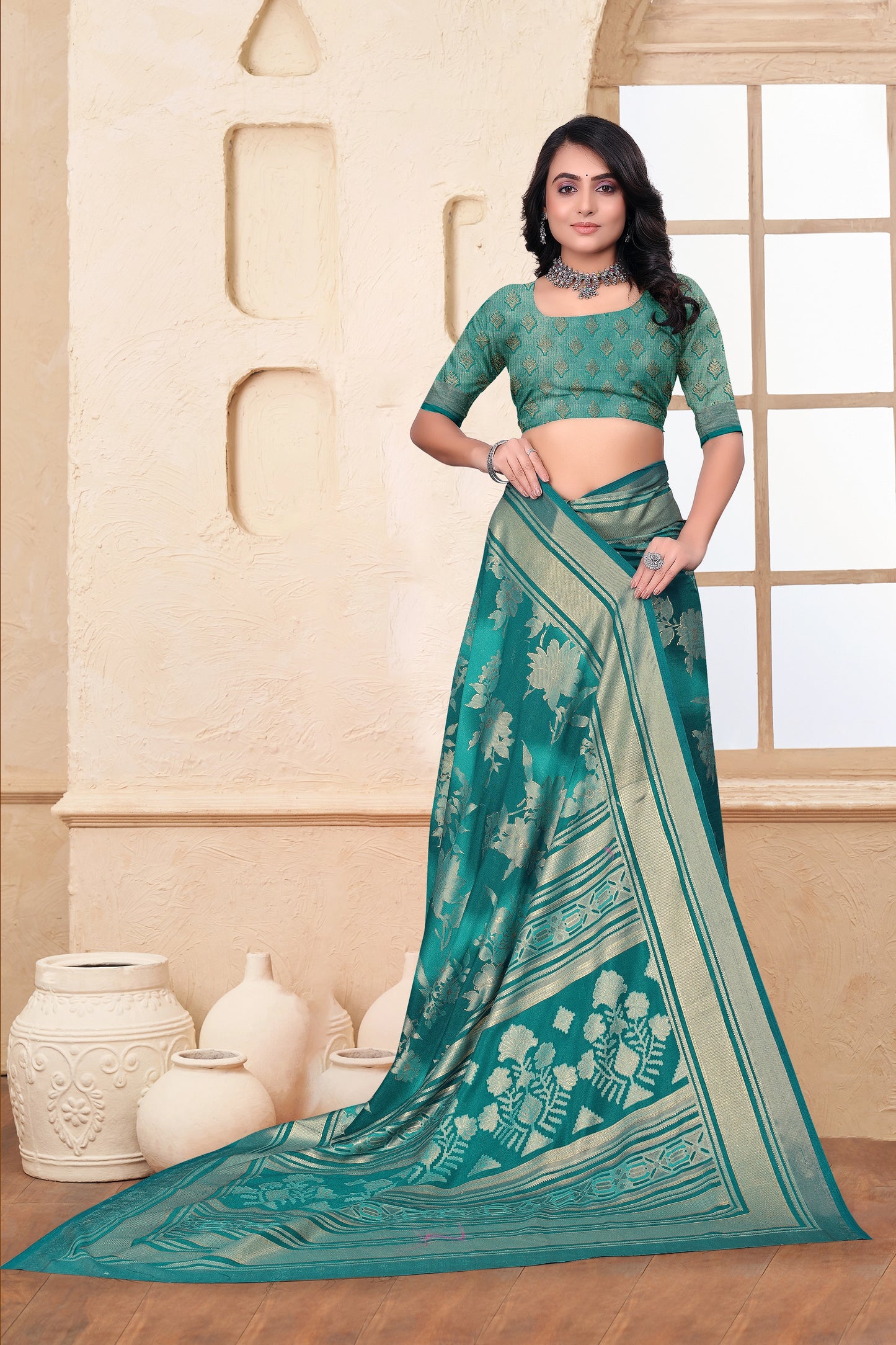 Braso Mill Print Saree