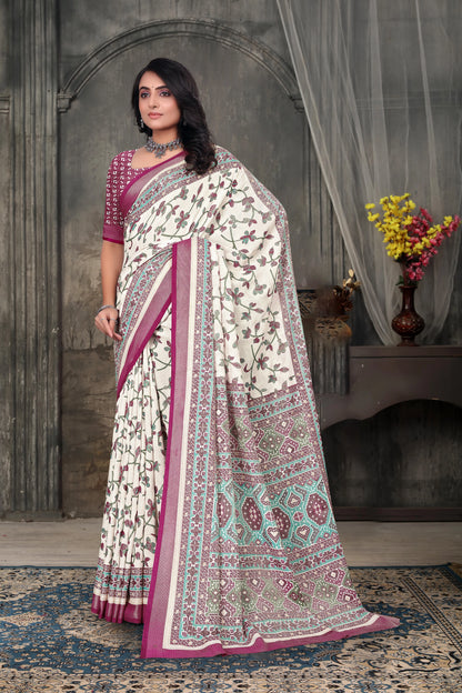 Braso Mill Print Saree