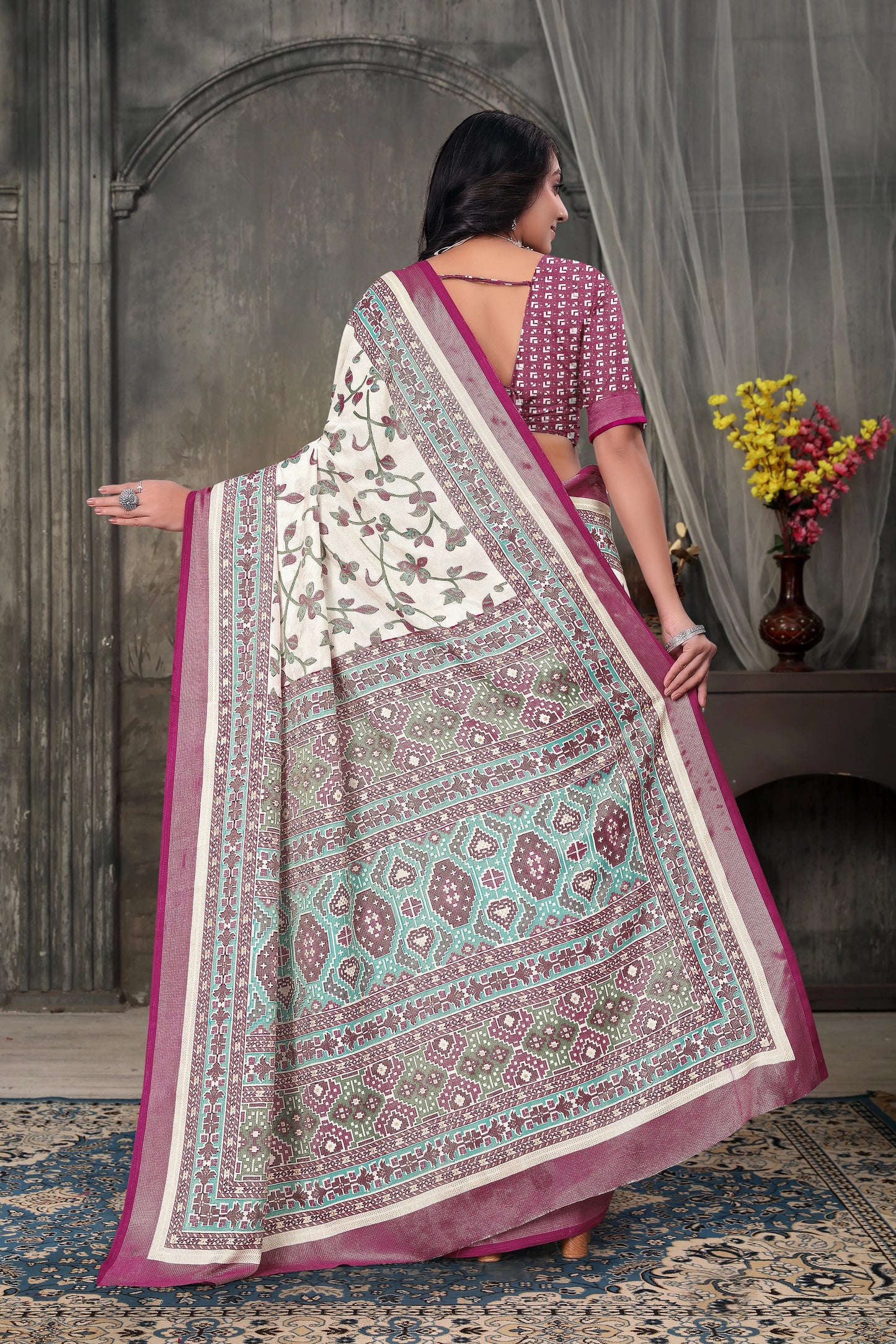 Braso Mill Print Saree
