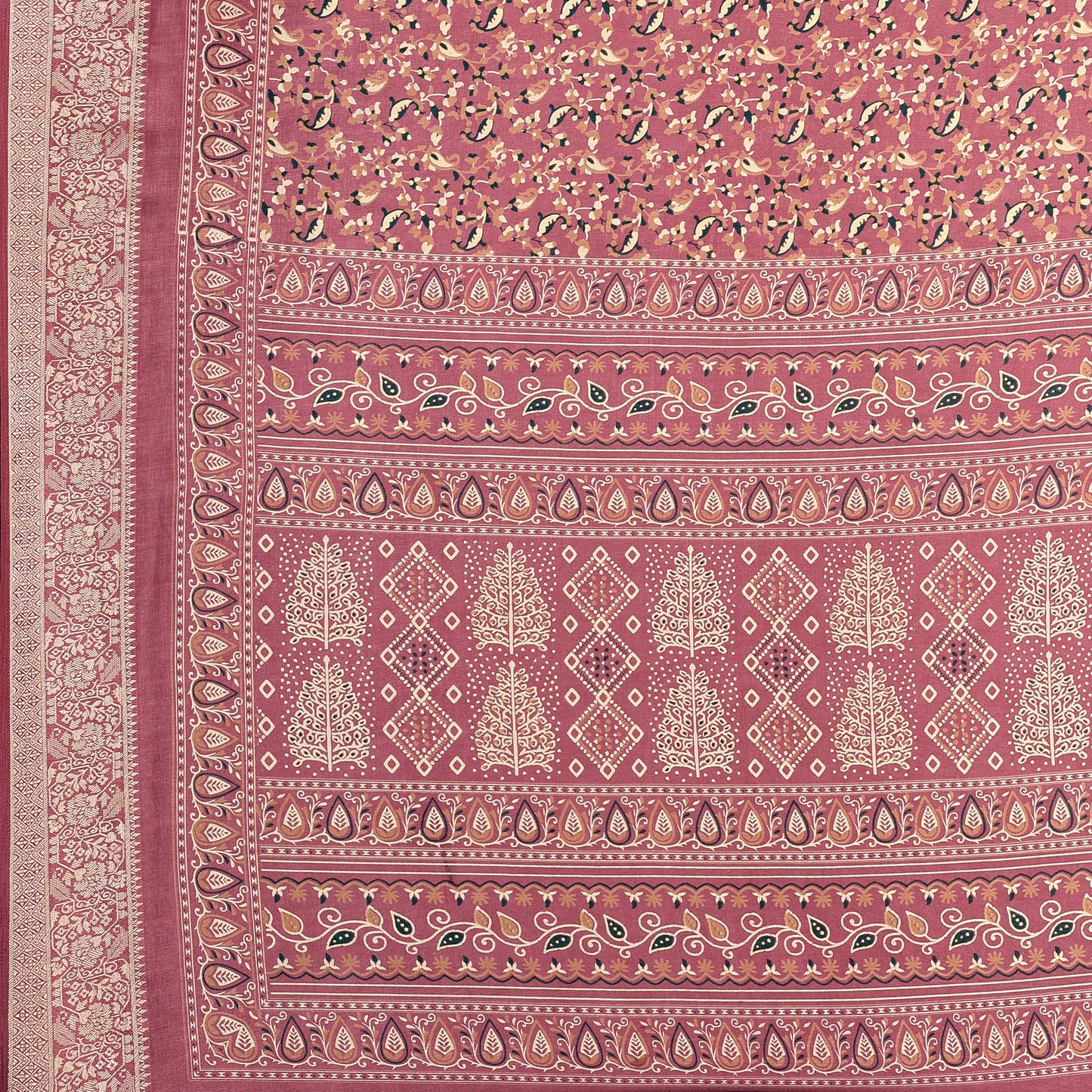 Viscos Sana Silk Printed Saree