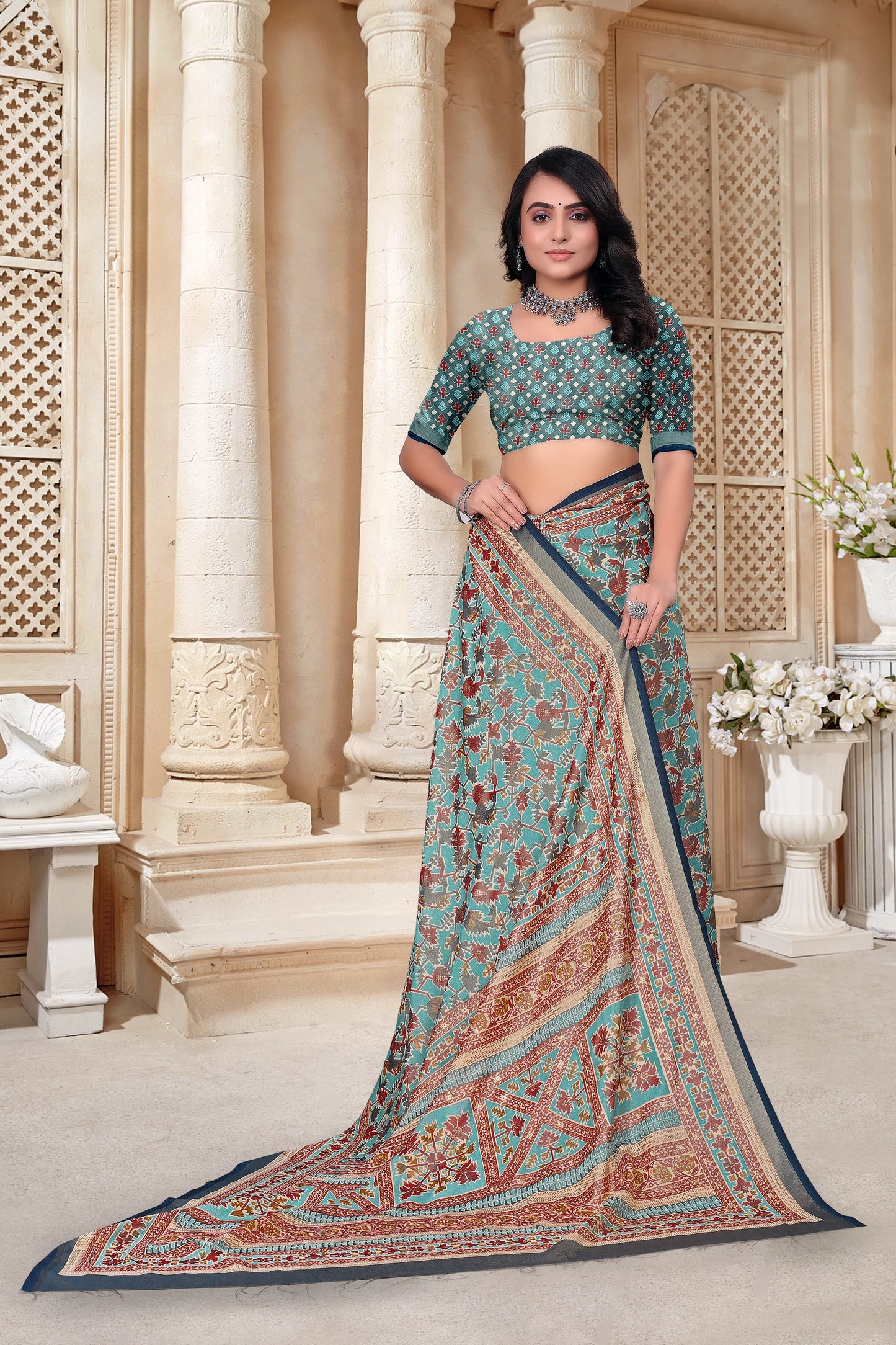 Braso Mill Print Saree