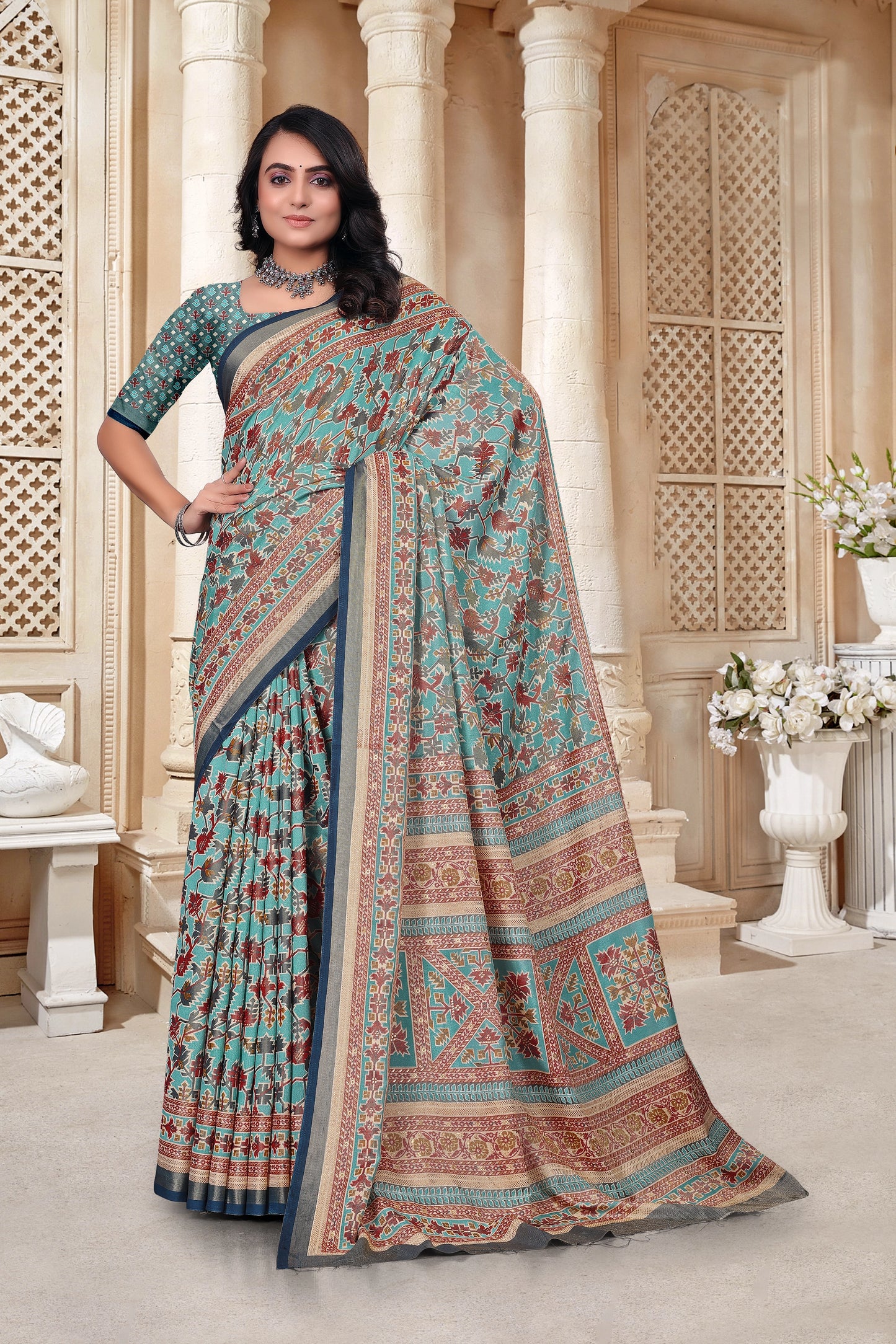 Braso Mill Print Saree