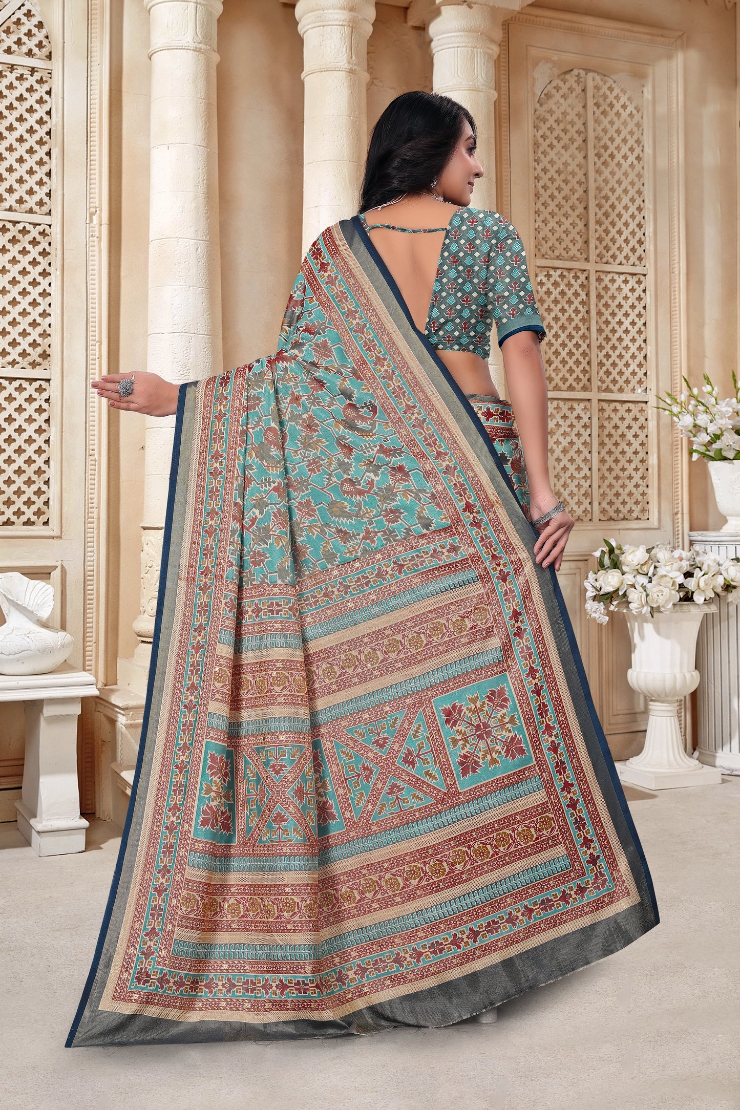 Braso Mill Print Saree