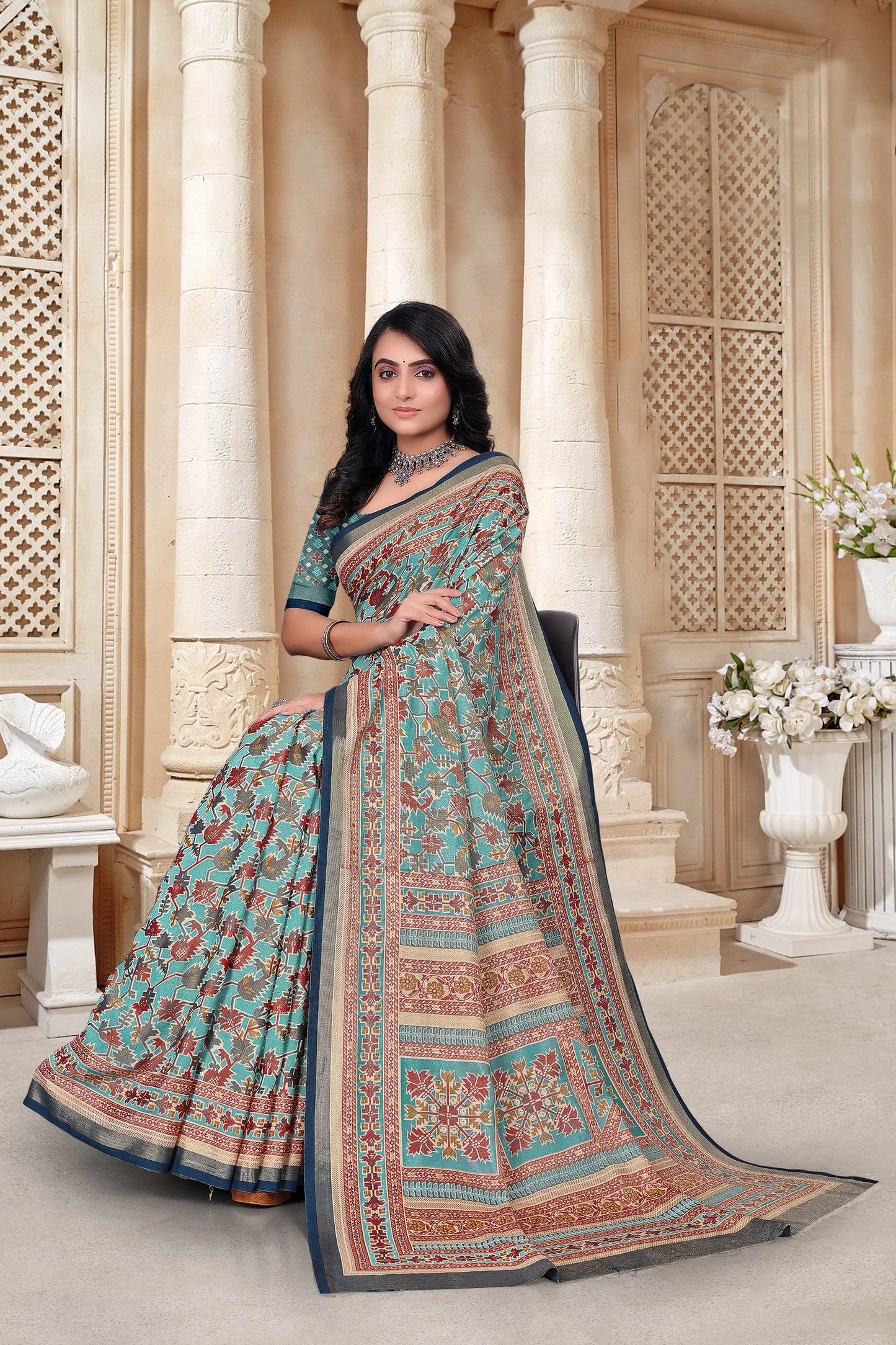 Braso Mill Print Saree