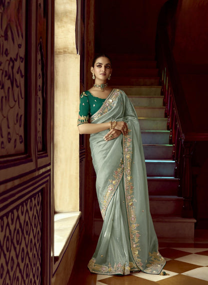 Bits Work Saree