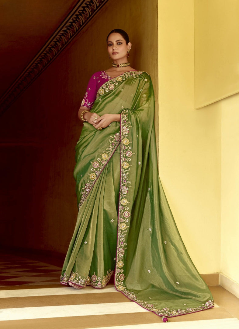 Bits Work Saree