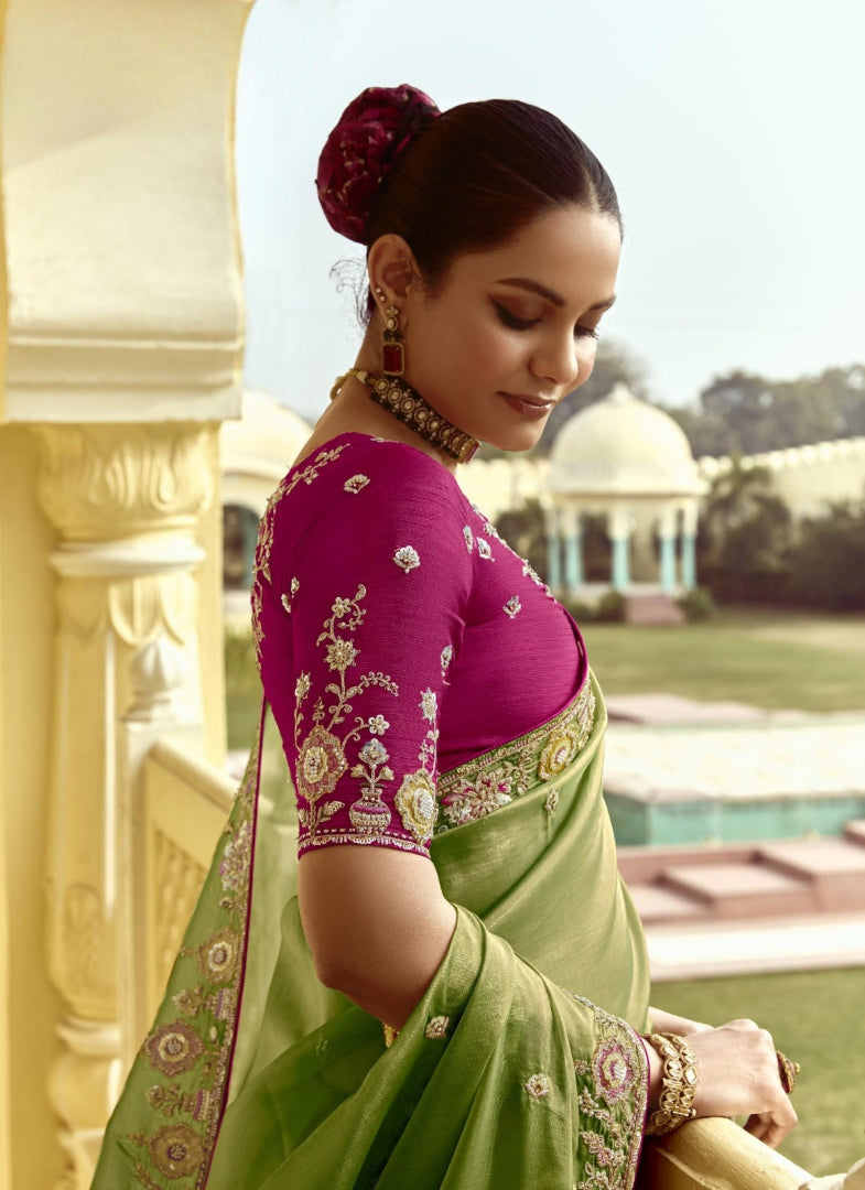 Bits Work Saree