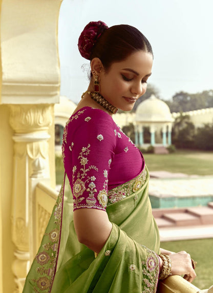 Bits Work Saree