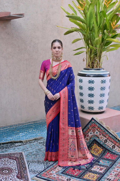 Soft Banarasi Silk Paithani Saree