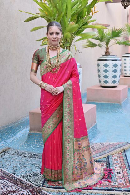 Soft Banarasi Silk Paithani Saree