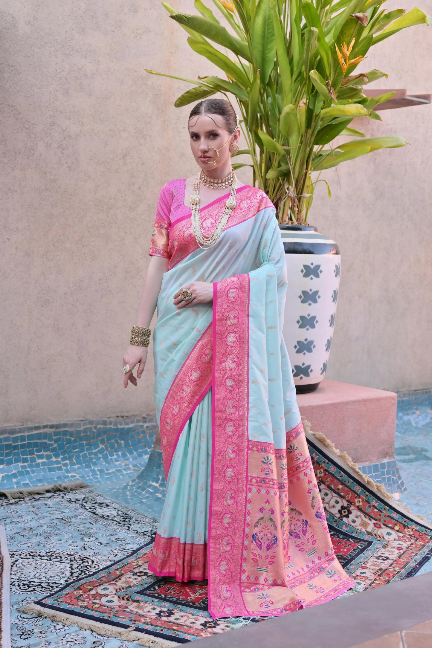 Soft Banarasi Silk Paithani Saree